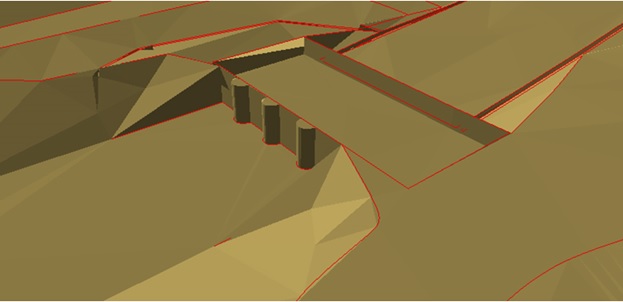 Рисунок 5. 3D-вид модели. CREDO ЛИНЕЙНЫЕ ИЗЫСКАНИЯ