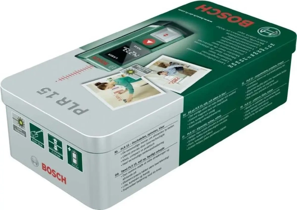 Лазерный дальномер Bosch PLR 15 (tinbox) от «ФокусГео»