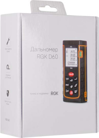 Лазерный дальномер (лазерная рулетка) Лазерный дальномер RGK D60 от «ФокусГео»