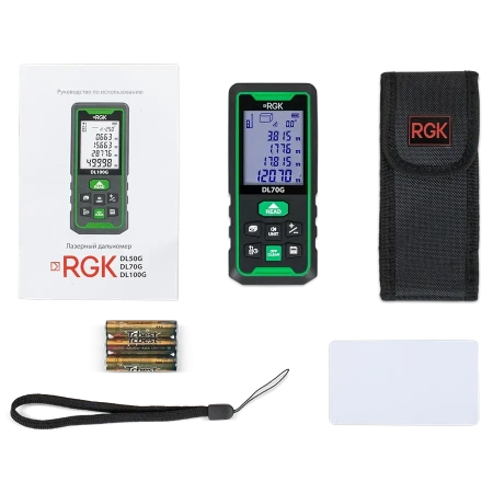 Лазерный дальномер (лазерная рулетка) Лазерный дальномер RGK DL70G от «ФокусГео»